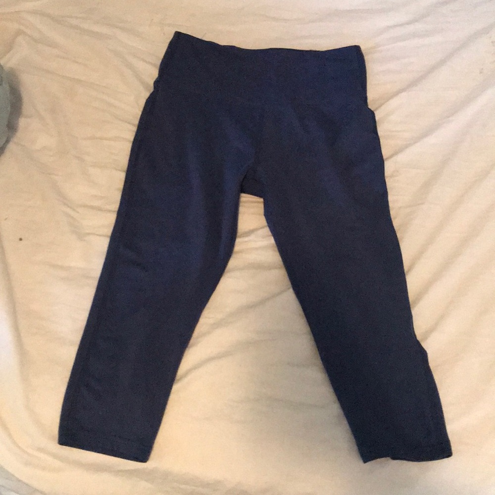 Medium yoga pants soft material blue